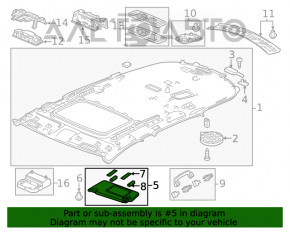 Capota dreapta Acura MDX 17-20 restilizata gri