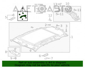 Ручка потолка передняя правая Honda Accord 18-22 черн