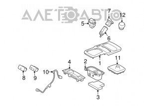 Butonul de control al încălzirii scaunelor pasagerului Subaru Outback 10-14