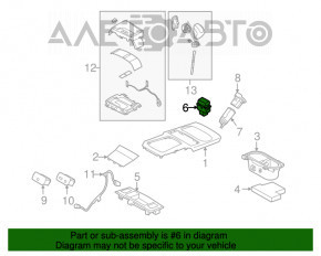 Butonul de control al încălzirii scaunelor șoferului pentru Subaru Outback 10-14