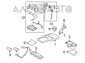 Butonul de control al încălzirii scaunelor șoferului pentru Subaru Outback 10-14