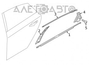 Capac usa spate dreapta Hyundai Sonata 20- fata din material