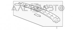 Накладка потолка задняя Honda CRV 17-22 серая, царапины