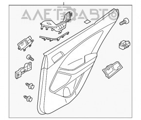 Capacul usii card spate dreapta Kia Optima 11-15 negru, zgarietura