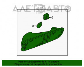 Reflector spate dreapta Mitsubishi Outlander 14-15 pre-restilizare.