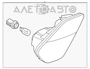 Reflector spate stânga Mitsubishi Outlander 16-21, nou, original OEM.