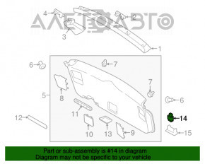 Кнопка закрытия багажника внутренняя Subaru Outback 15-19