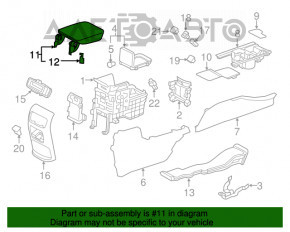 Brațul de cot pentru Honda CRV 17-22, material textil gri.