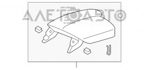 Consola centrală cu cotieră pentru Honda Accord 13-17 din catifea bej.