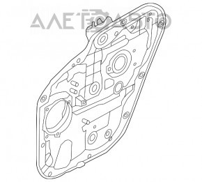 Geam electric cu motor spate stânga Kia Sorento 16-20