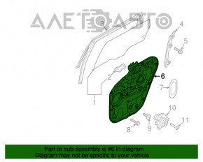 Geam electric cu motor spate stânga Kia Sorento 16-20