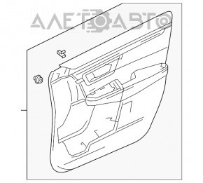 Capacul ușii, cartela din față dreapta Honda CRV 17-22 gri.