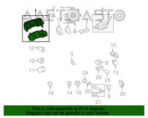 Tabloul de bord Toyota Sequoia 08-16