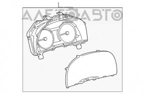 Щиток приборов Lexus ES350 13-18 дорест, 96к