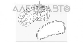 Tabloul de bord Toyota Highlander 08-13 SUA hibrid 233k