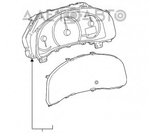 Panoul de instrumente Lexus CT200h 11-17 69k