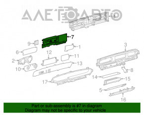 Panoul de instrumente Toyota Prius 30 12 fără optică LED 154k