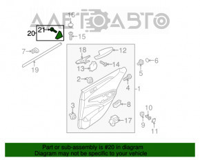 Capac usa interioara spate stanga Hyundai Sonata 11-15