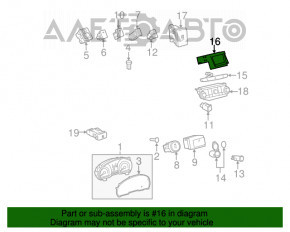 Monitor, display Toyota Highlander 08-13 mic