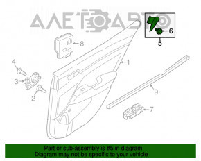 Capac usa interioara spate dreapta Hyundai Elantra AD 17-20