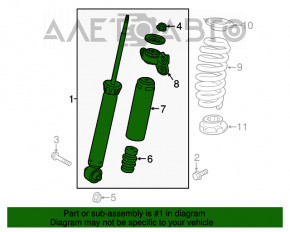 Amortizor spate dreapta Chevrolet Malibu 16- 1.5T, 2.0T