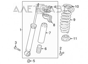 Amortizor spate dreapta Chevrolet Malibu 16- 1.5T, 2.0T