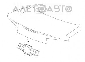 Emblema spate a Chevrolet Camaro 16-