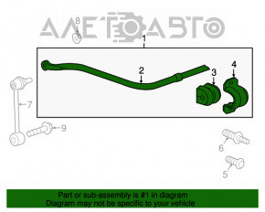 Stabilizator spate pentru Chevrolet Camaro 16- SS 6.2