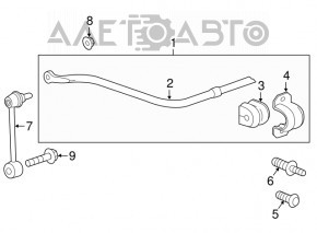 Stabilizator spate pentru Chevrolet Camaro 16- SS 6.2