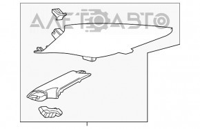 Capacul spate al suportului drept superior Chevrolet Impala 14-20