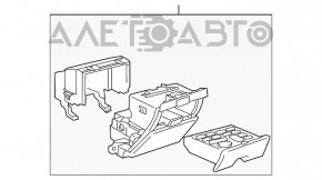 Buzunarul și butoanele de control pentru Lexus GS450h 06-11 negru cu senzori de parcare și perdea.