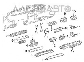 Кнопки переключения режимов Toyota Prius 50 16-