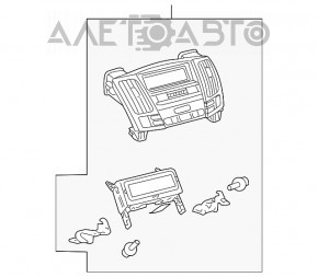 Монитор, дисплей Lexus RX300 RX330 RX350 RX400h 04-09 США