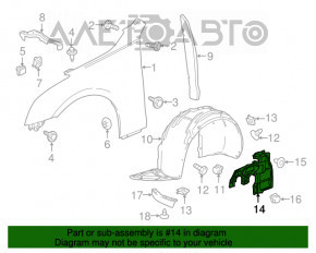 Aripa fata dreapta Cadillac ATS 15-18