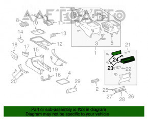 Панель управления зад Lexus GX470 03-09