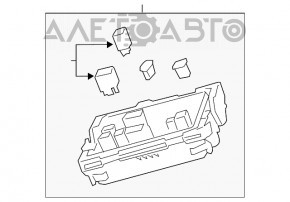 Blocul de siguranțe sub capotă Cadillac ATS 17-19 2.0, 3.6 fără stop-go