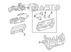 Blocul de siguranțe sub capotă Cadillac ATS 17-19 2.0, 3.6 fără stop-go