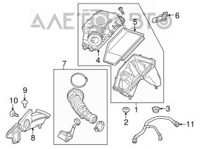 Grila de aer Chevrolet Malibu 16-18 1.5T, 1.8