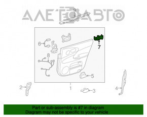 Controlul geamului electric din spate dreapta pentru Lexus GS300 GS350 GS430 GS450h 06-07