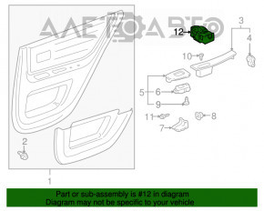 Controlul geamului electric din spatele stânga pentru Lexus IS200 IS300 99-05