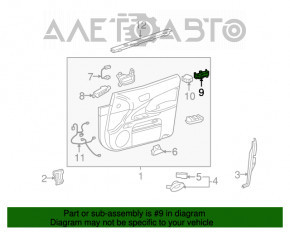 Controlul geamului electric din față, stânga, pentru Lexus GS300 GS350 GS430 GS450h 06-07