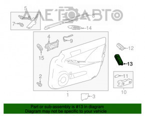 Controlerul geamului electric din față, stânga, pentru Lexus RX350 RX450h 10-15, negru