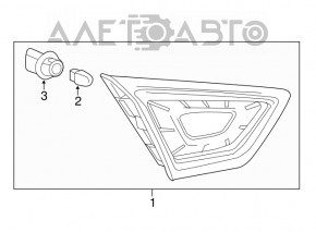 Lampa interioară pentru capacul portbagajului dreapta Chevrolet Impala 14-20