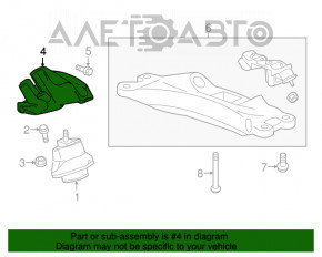 Suport motor dreapta Chevrolet Camaro 16- 6.2