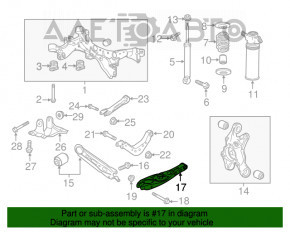 Maneta inferioară a arcului din spate dreapta Chevrolet Equinox 18-