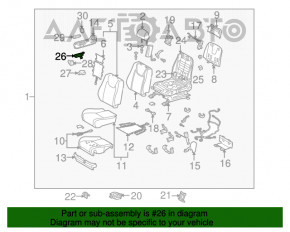 Controlul scaunului șoferului pentru Lexus RX350 RX450h 10-15 bej.