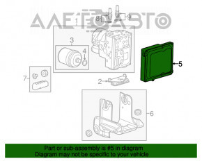 ABS АБС Chevrolet Volt 13-15 примята крышка