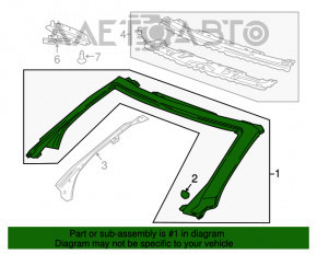 Bara de protecție a acoperișului Chevrolet Camaro 16- cabrio a fost tăiată.