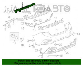 Montare bara spate centrala Chevrolet Cruze 16-