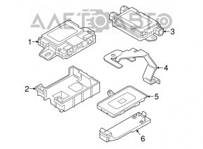 Modulul de control al compensatorului de antenă BMW 7 G11 G12 16-22